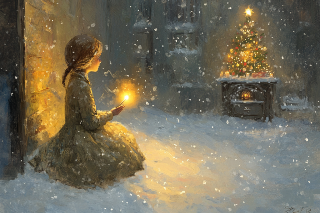 The Little Match Girl: Learn French with Christmas Tales